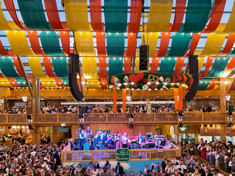 Decorated Tent During Oktoberfest, Munich