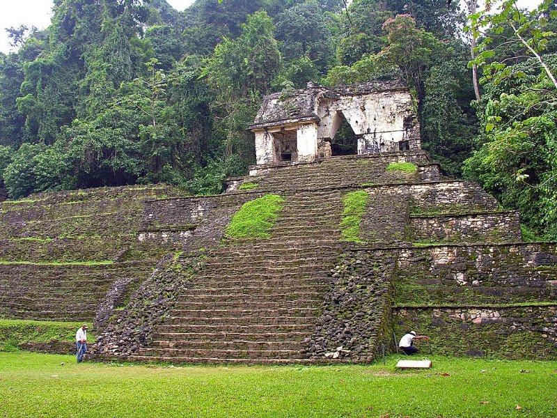 Stone Structure in Palenque Ruin