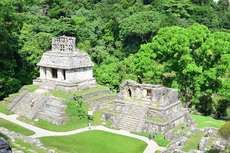 Palenque Ruins Aerial View