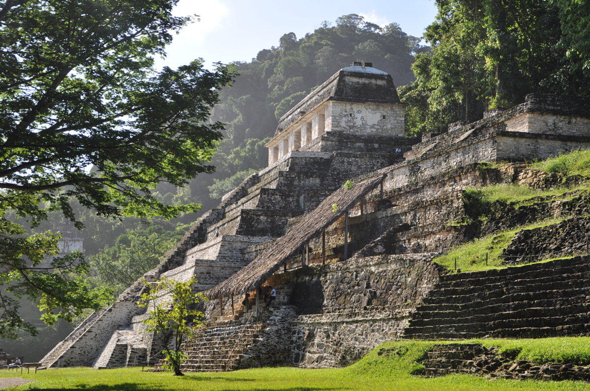 Ancient Ruins of Palenque in Yucatán, Mexico