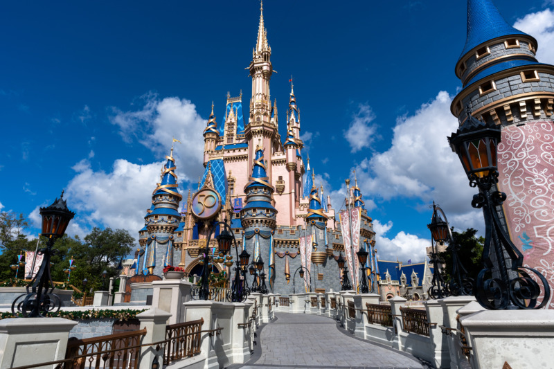 Magic Kingdom castle in Walt Disney World, Orlando, Florida