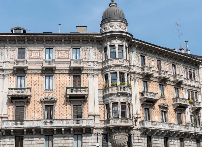 Building in the Historic Corso Buenos Aires Area in Milan