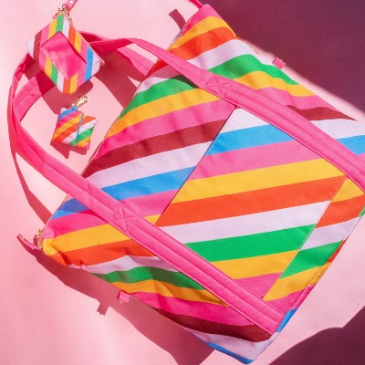 Rainbow Stripe Ban.do Getaway Weekender Bag