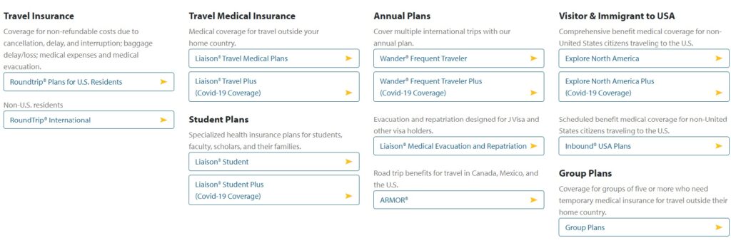 Seven Corners Insurance plans