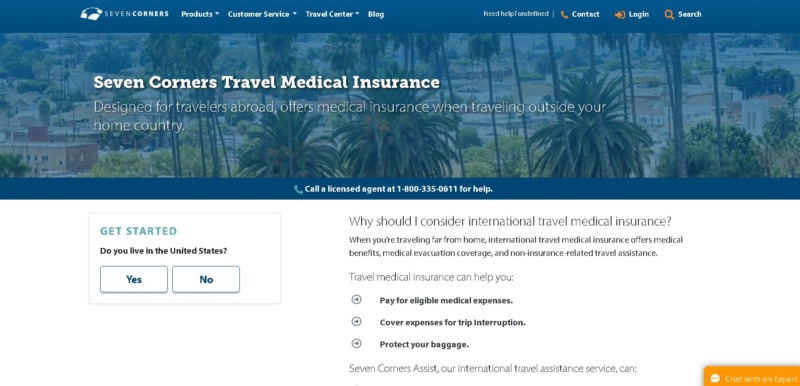 Seven Corners medical travel plans