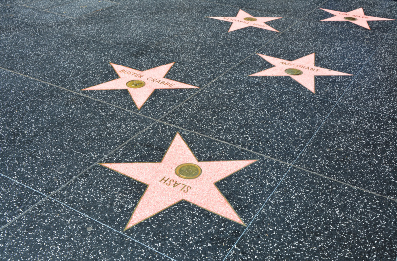 Stars on Hollywood Walk of Fame