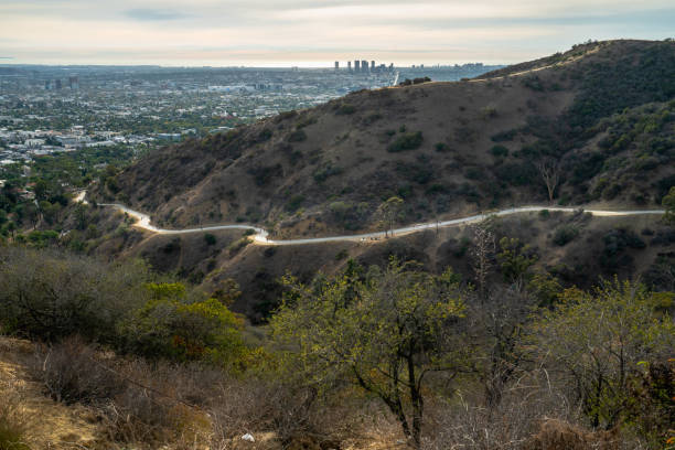 Sunset Over Los Angeles from Runyon Canyon Park