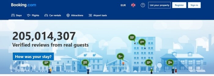Booking.com Webpage