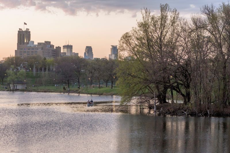Powderhorn Park at Sunset, Minneapolis