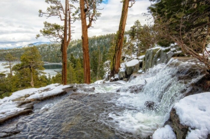 Snowmelt flows through Lower Eagle Falls