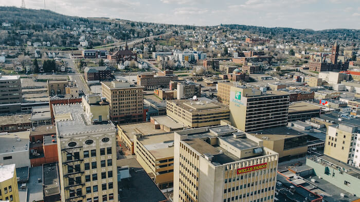 Aerial View of Duluth, Minnesota