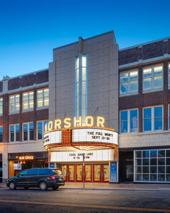 Front of NorShor Theatre