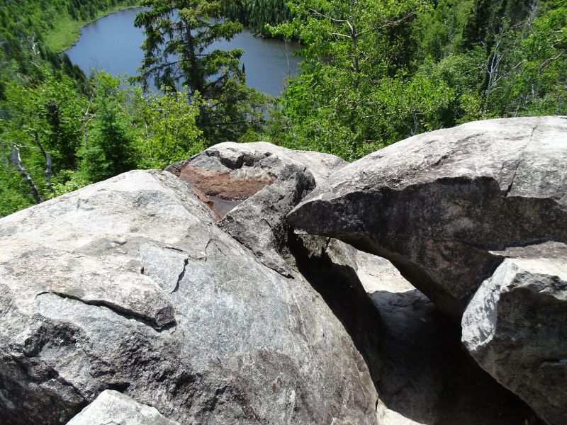 Rocks and Lake View from Wolf Ridge Environmental Center