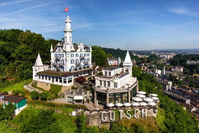 Château Gütsch Landsacape view