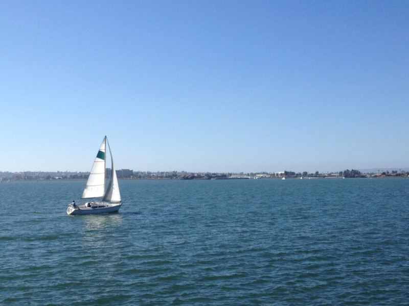 Bya and Boat at San Diego, California