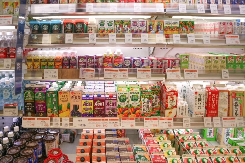 Beverages in a Japanese Convenience Store