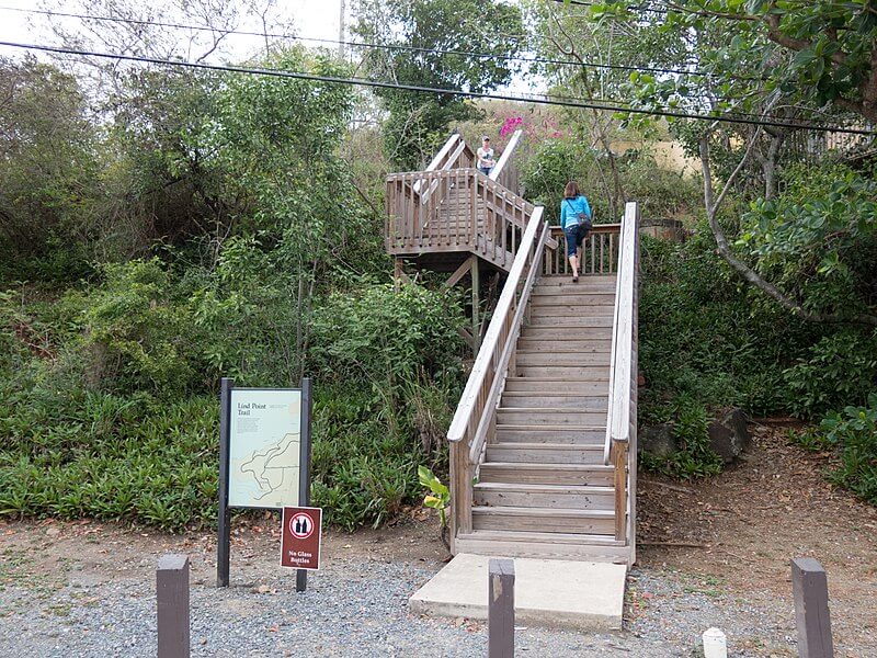 Lindpoint Trail entrance in St.Thomas