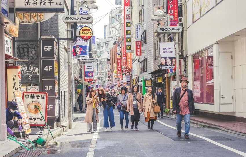 People Walking in a Street