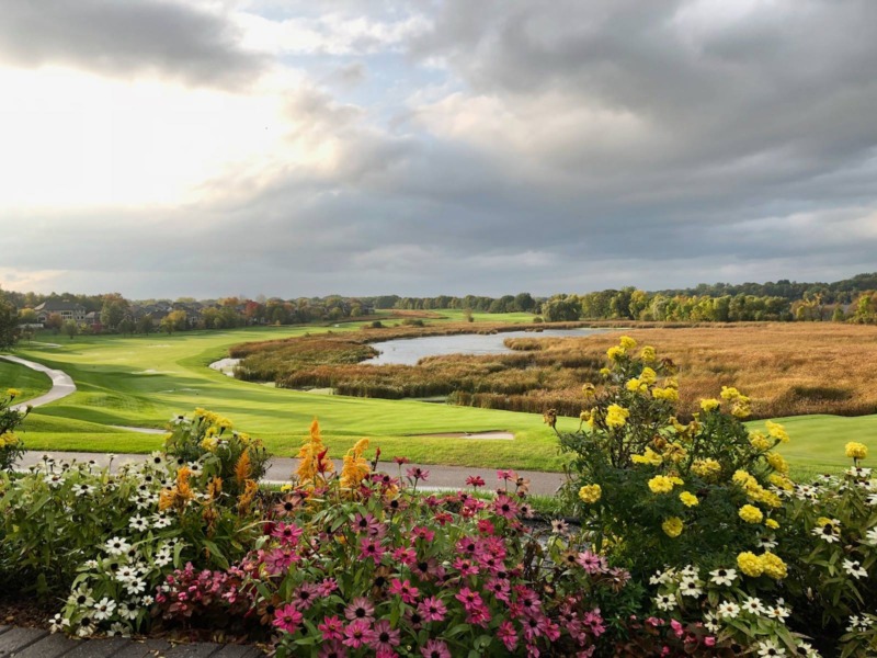 Aerial vew of Chaska Town Course