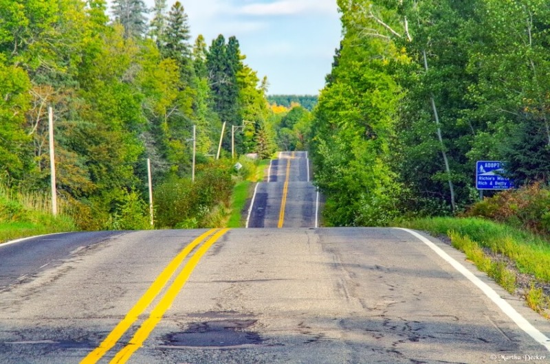 Long Concreate Road of Edge of the Wilderness National Scenic Byway