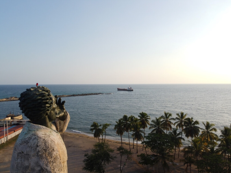 Monument Facing the Sea