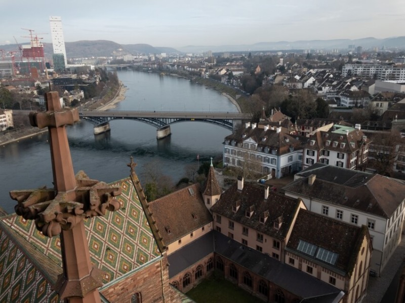 Cityscape of Basel, Swizterland