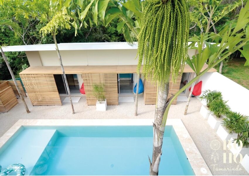 Pool and Rooms in BoHo Tamarindo