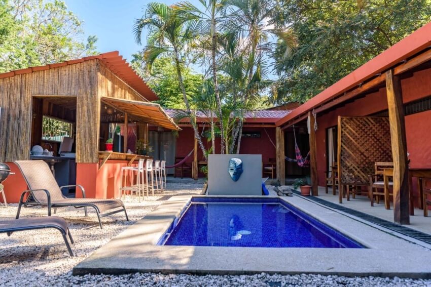 Wooden Rooms and a Small Pool