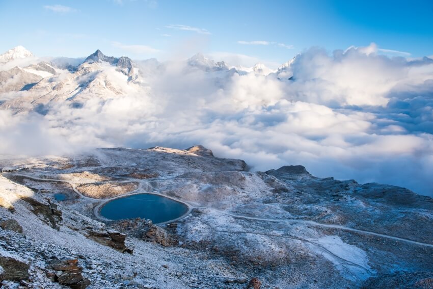 Clouds in Matterhorn  Mountains