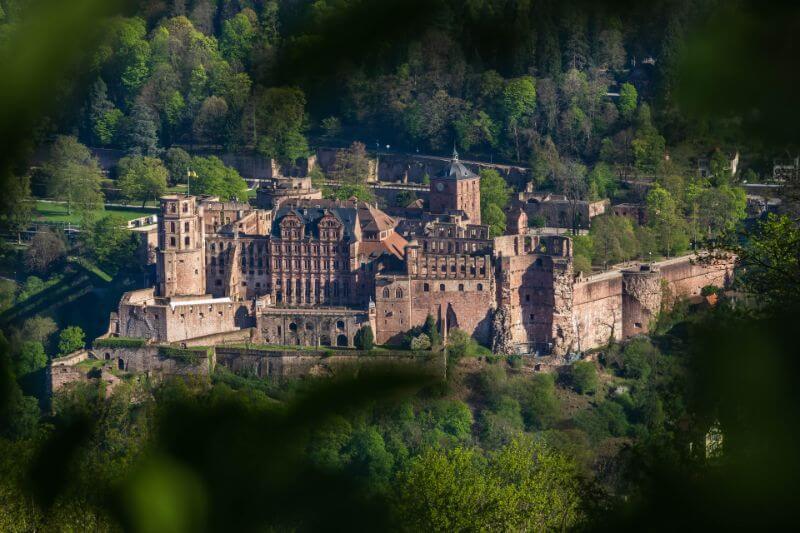 Ruins of Heidelberg Castle view 