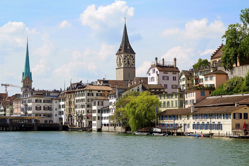 Zurich Skyline and Lake