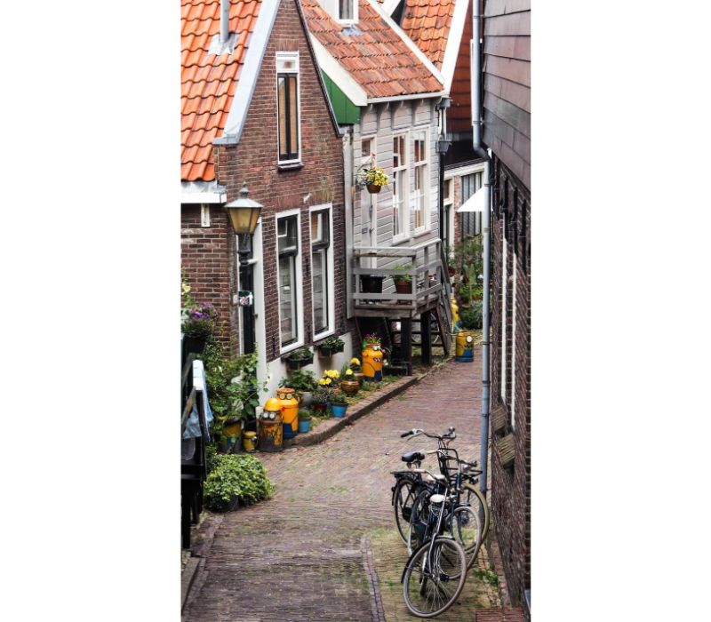 Alley in Volendam, Netherlands