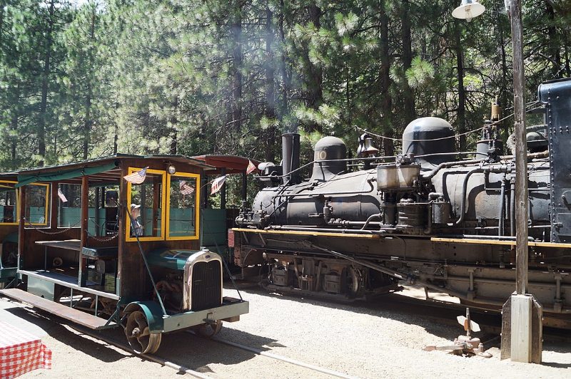 Trains at Yosemite Mountain Sugar Pine Railroad