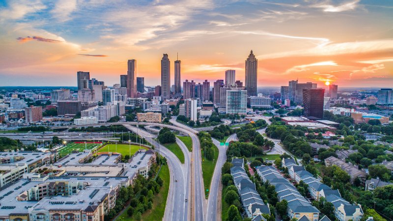 Atlanta, Georgia Aerial View