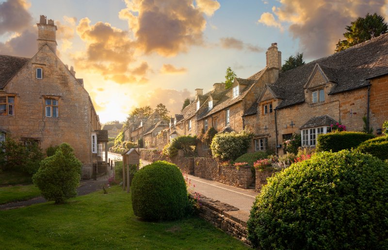 Sunset in Cotswolds