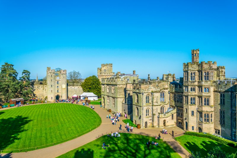 Warwick Castle Aerial View