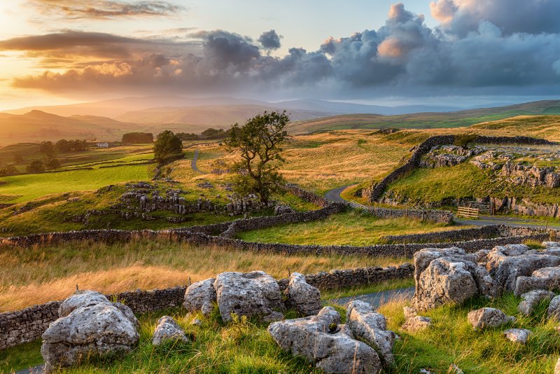 Wall in Yorkshire Dales National Park