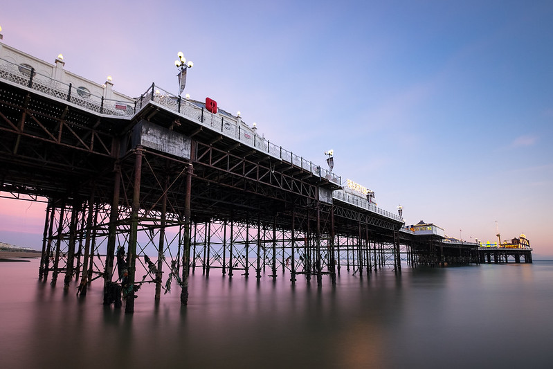 Brighton Pier at sunset