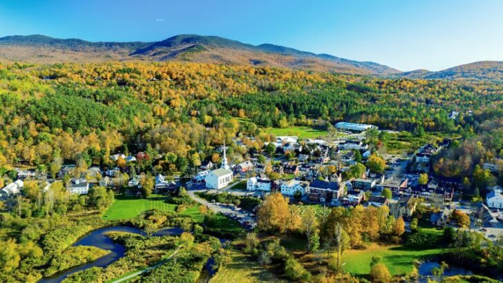 Stowe, Village Aerial View