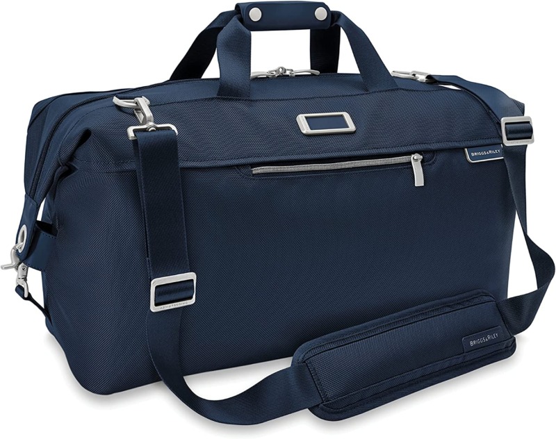 Navy Blue Briggs & Riley Baseline Weekender Duffel Bag