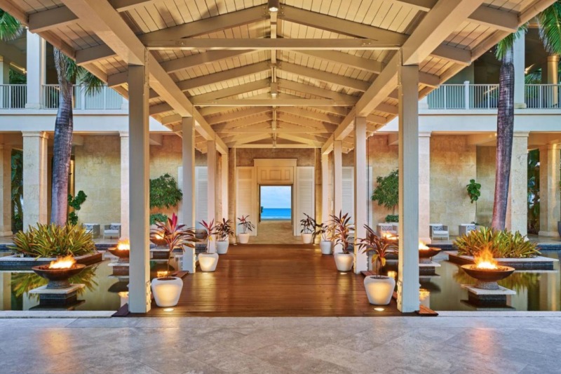 The entryway at the St. Regis Bahia Beach Resort