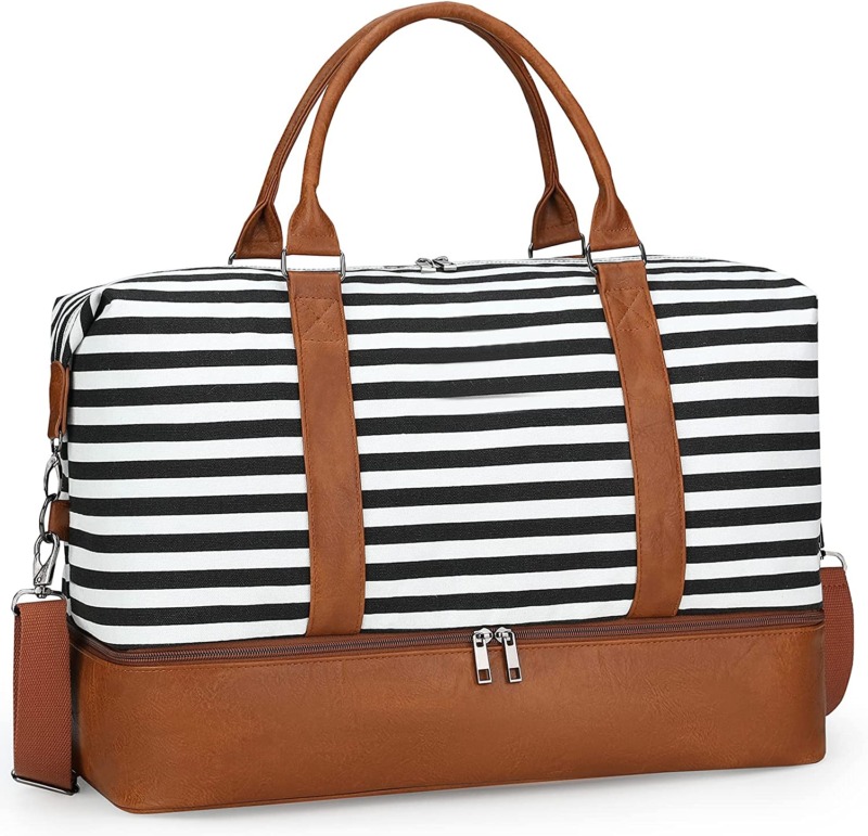 Striped Gayuapeia Weekender Bag for Women