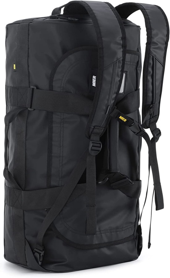 Black MIER Water Resistant Backpack Duffle