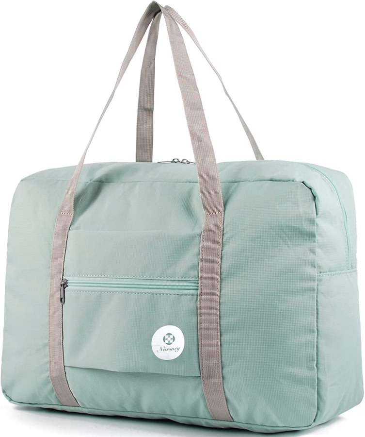 Light blue Narwey Foldable Travel Duffel Bag