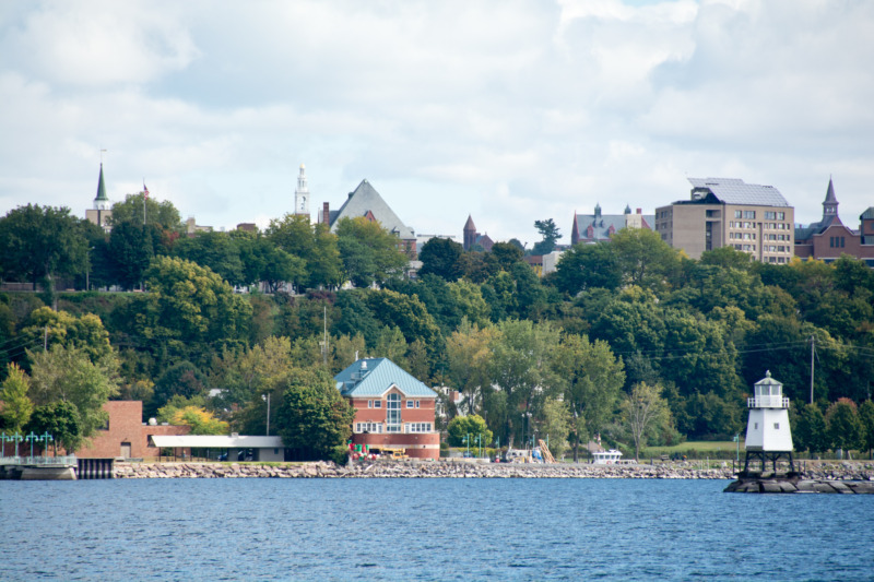 View of Lake Champlain in Vermont