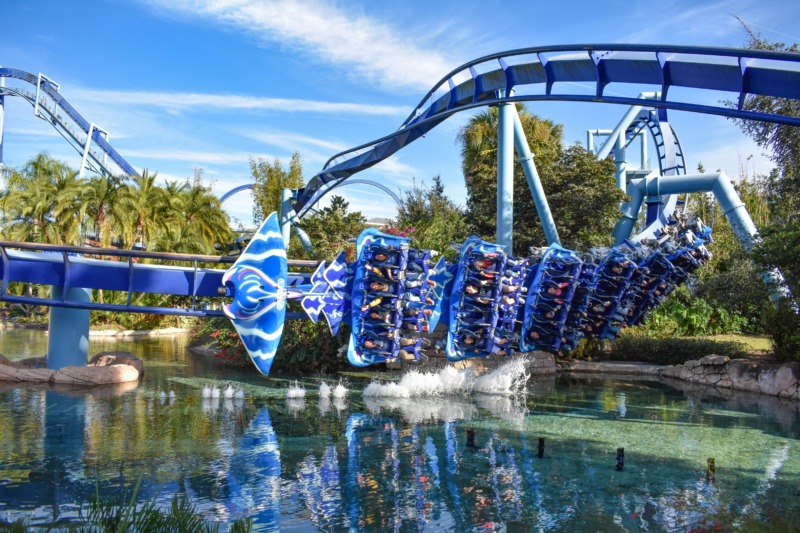 Manta Ray Coaster at SeaWorld in Orlando, Florida