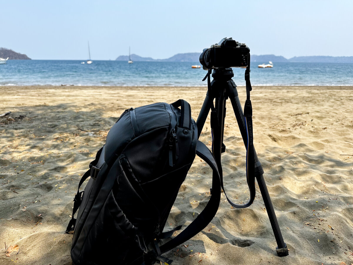 Using the Peak Design Travel Tripod on Beach in Costa Rica