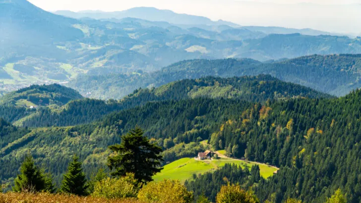 Black Forest Mountains in Germany