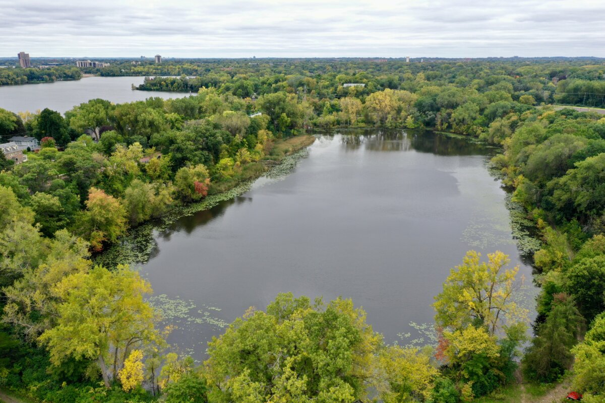 Aerial View of Brownie Lake, Minneapolis