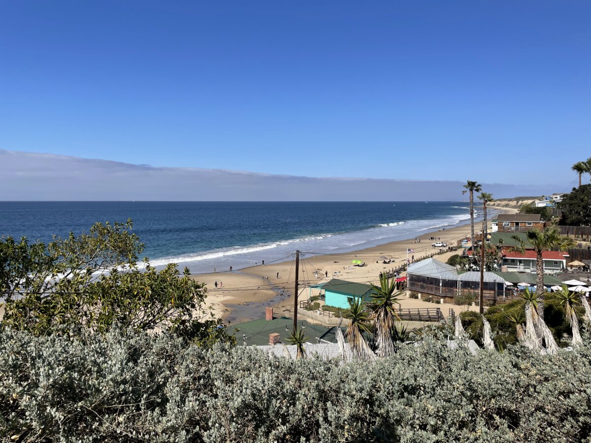 View from the Crystal Cove Shake Shack in Newport Beach, California